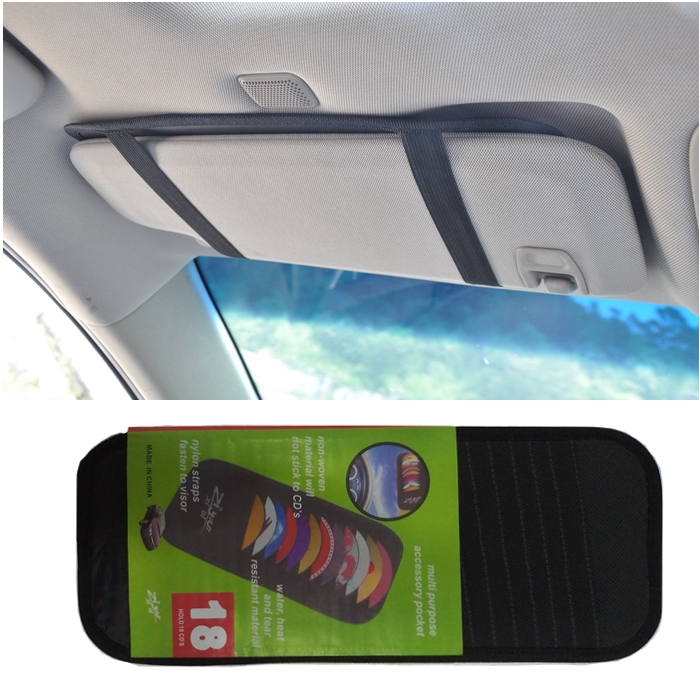 Buy Car Visor CD Holder Hold 18 CD's Portable CD Organizer. car